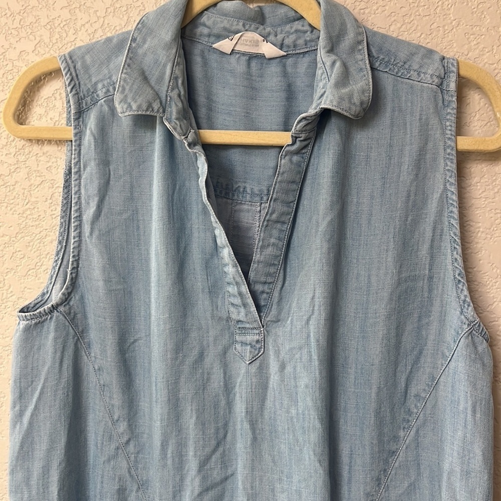 Mountain Khakis Collared Dress Chambray Blue size Medium - Picture 3 of 7